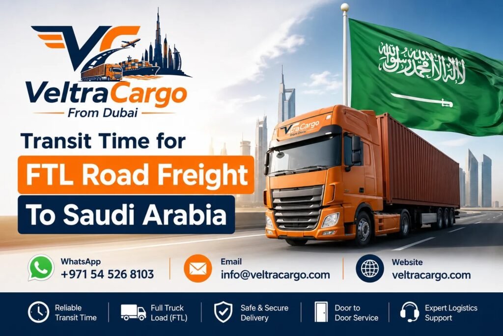 Transit Time for FTL Road Freight To Saudi Arabia