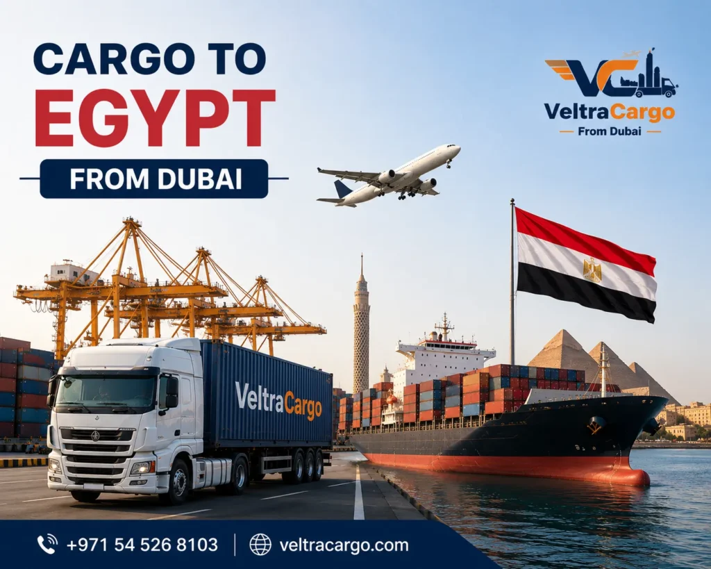 Cargo to Egypt from Dubai