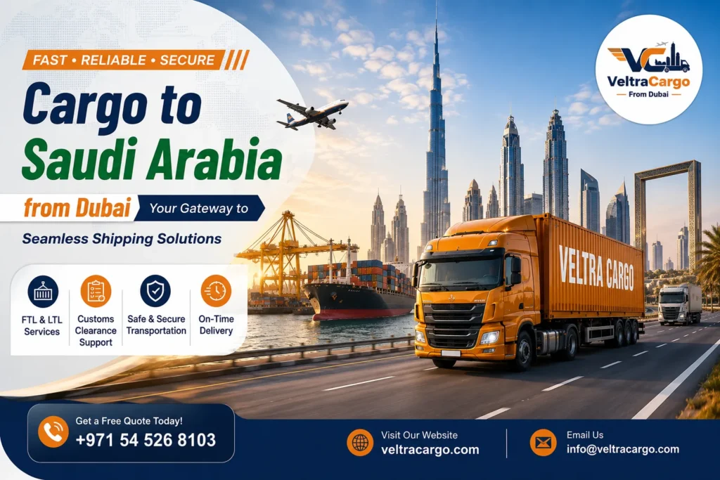 Cargo to Saudi Arabia from Dubai