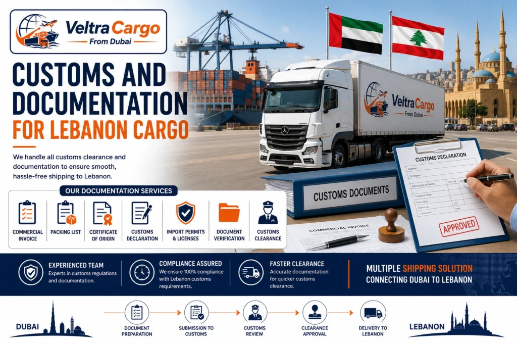 Customs and Documentation for Lebanon Cargo