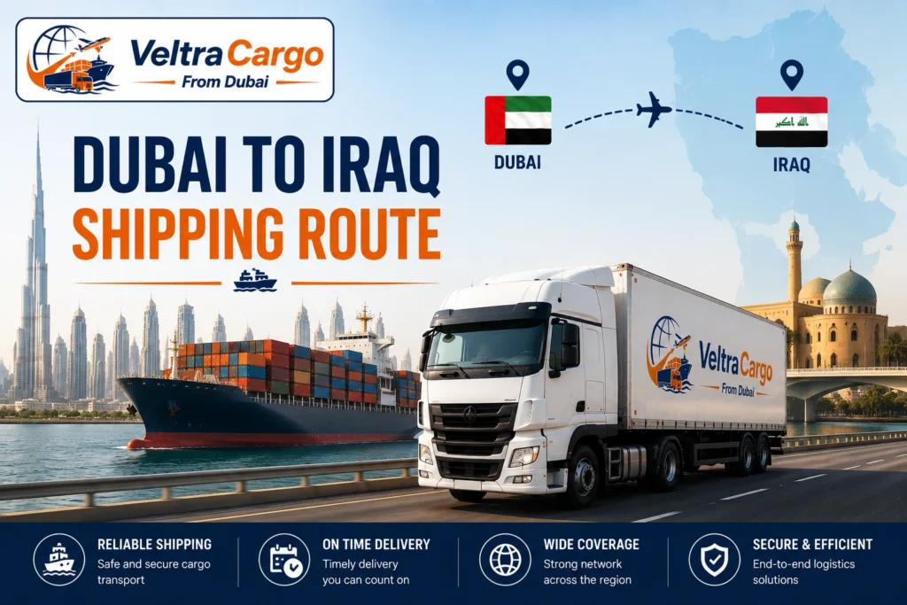 Dubai to Iraq Shipping Route