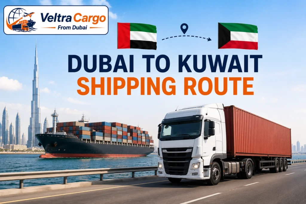 Dubai to Kuwait Shipping Route