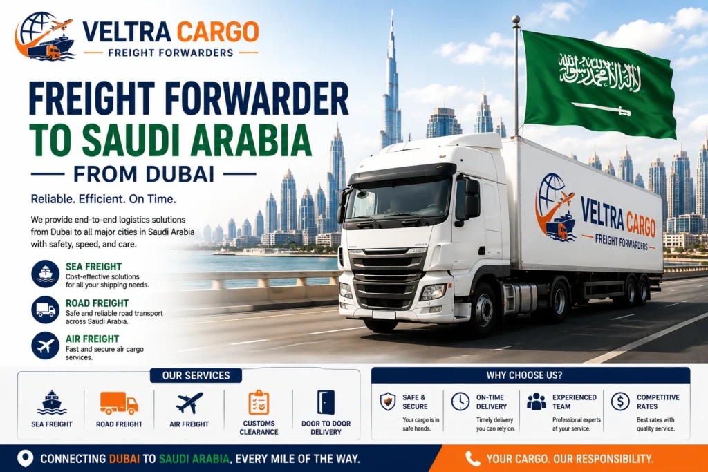 Freight Forwarder to Saudi Arabia from Dubai