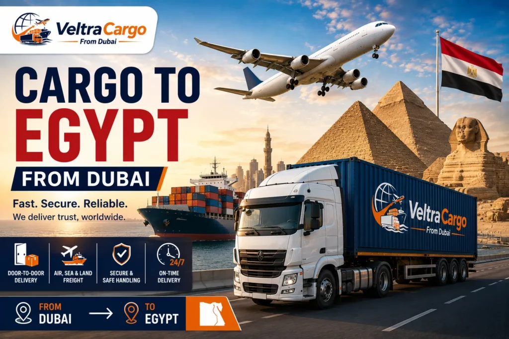 Cargo to Egypt from Dubai