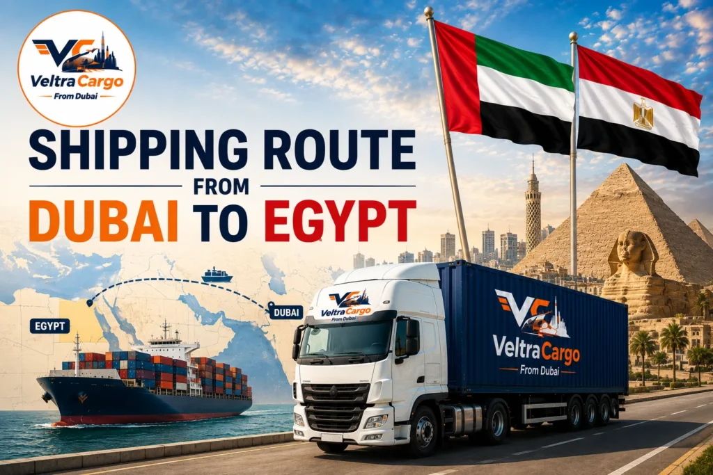 Shipping Route From Dubai to Egypt