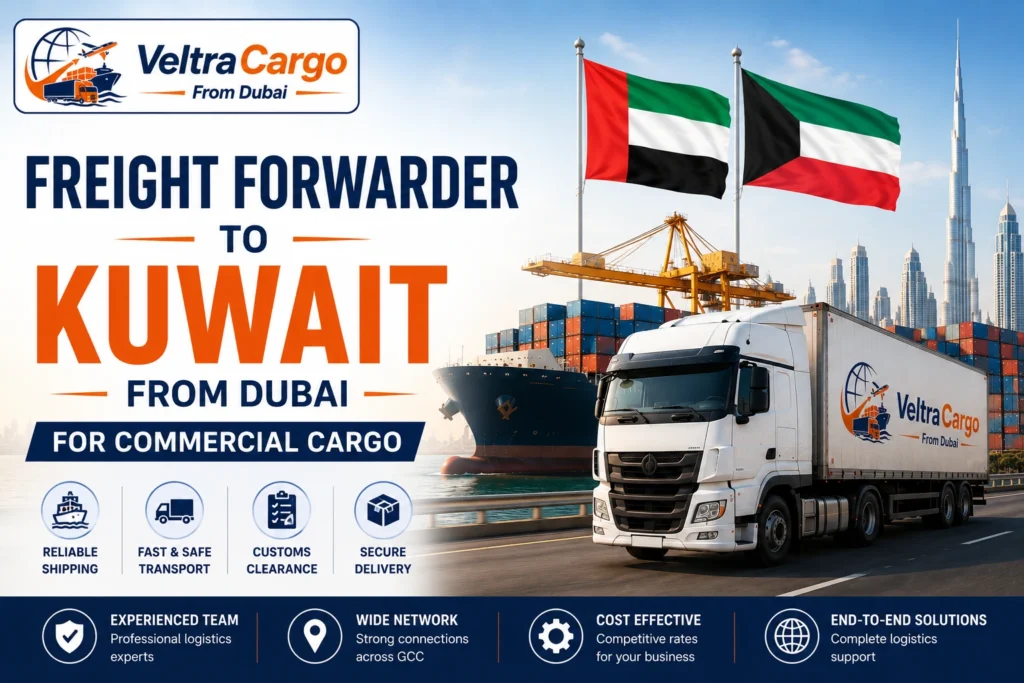 Freight Forwarder to Kuwait from Dubai for Commercial Cargo