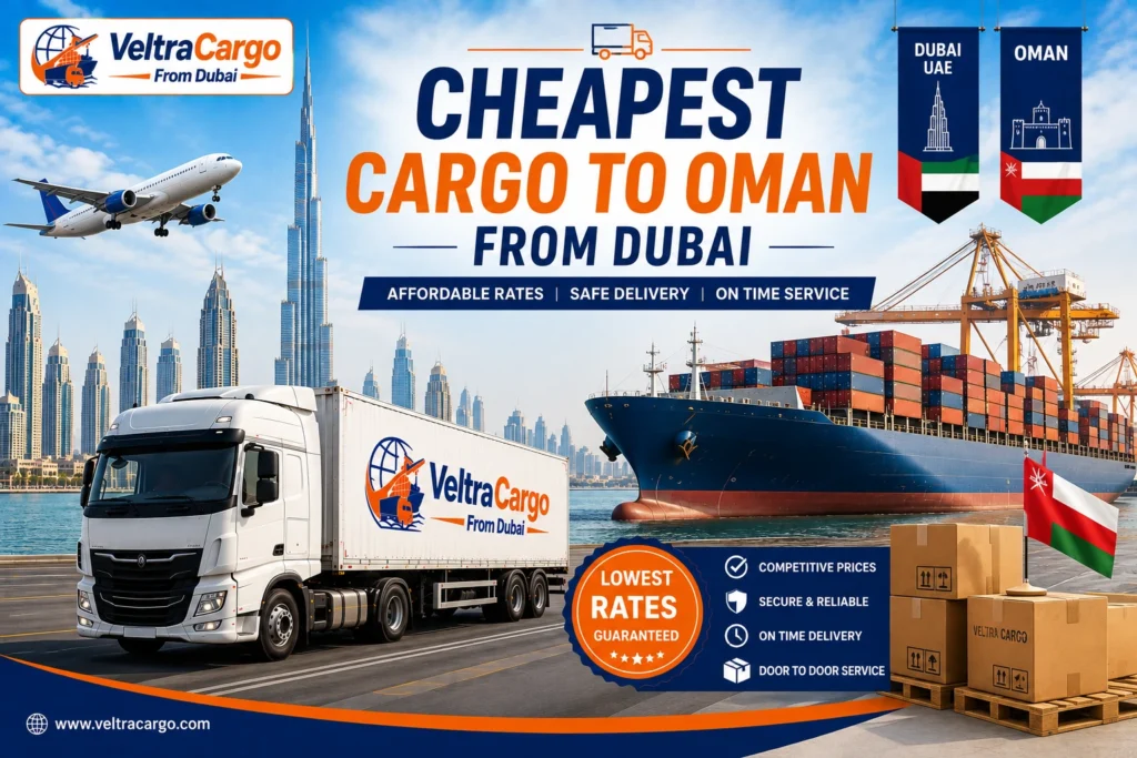 Cheapest cargo to oman from dubai