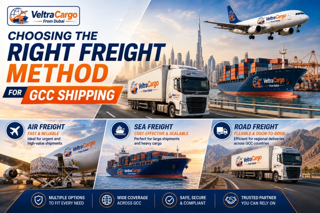 Choosing the Right Freight Method for GCC Shipping