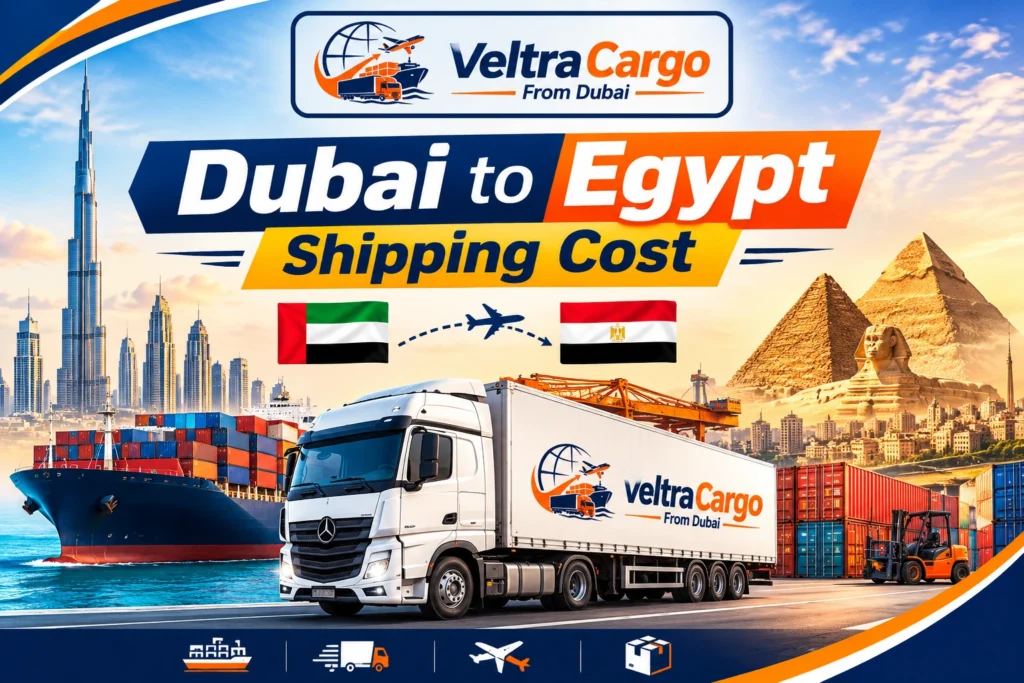 Dubai to Egypt Shipping Cost