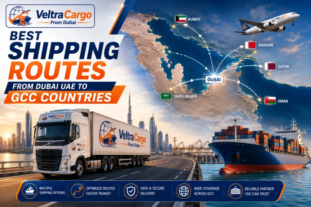 Best Shipping Routes from Dubai UAE to GCC Countries