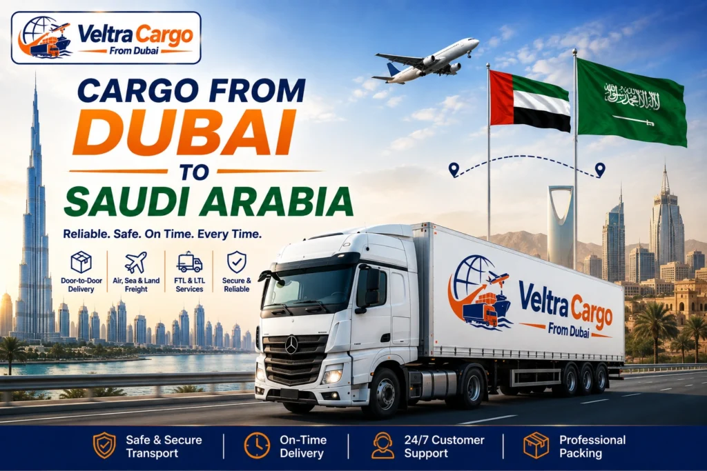 Cargo from Dubai to Saudi Arabia