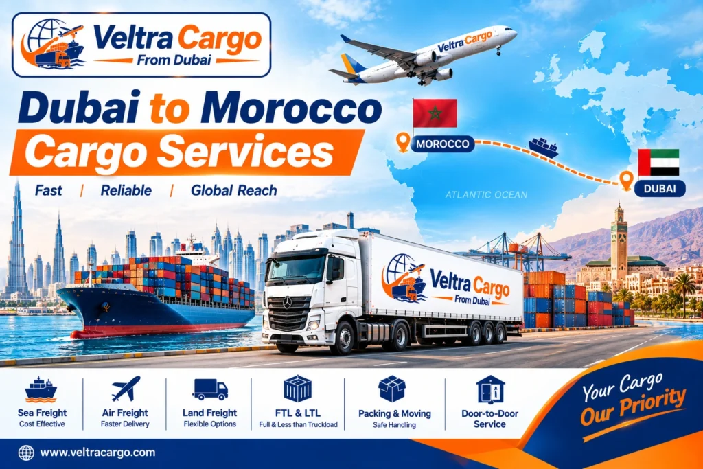 Dubai to Morocco Cargo Services