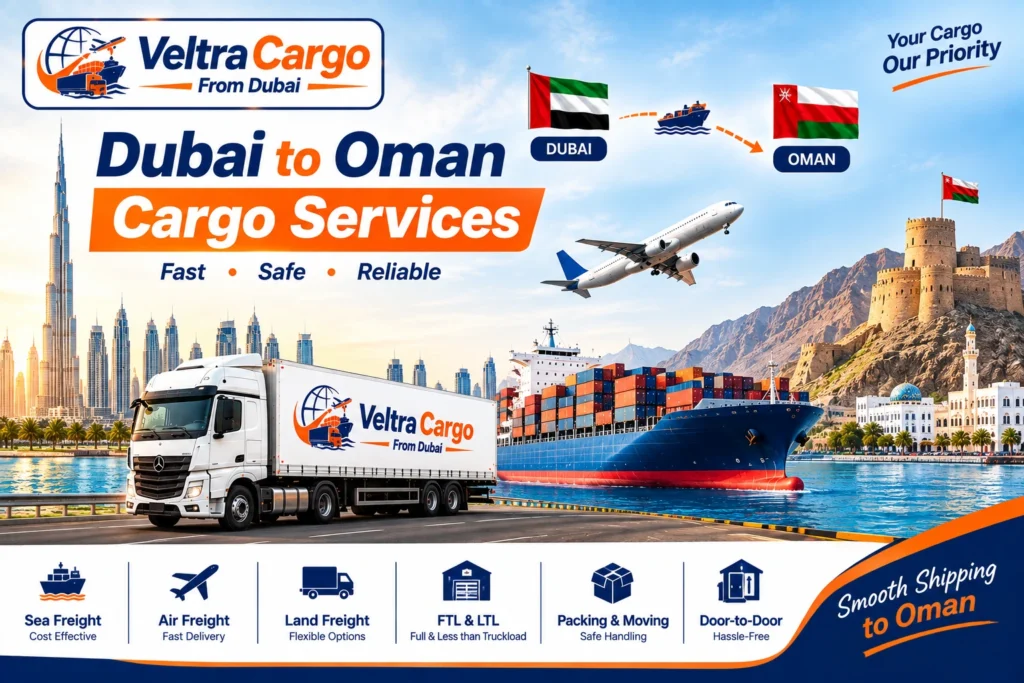 Dubai to Oman Cargo Services