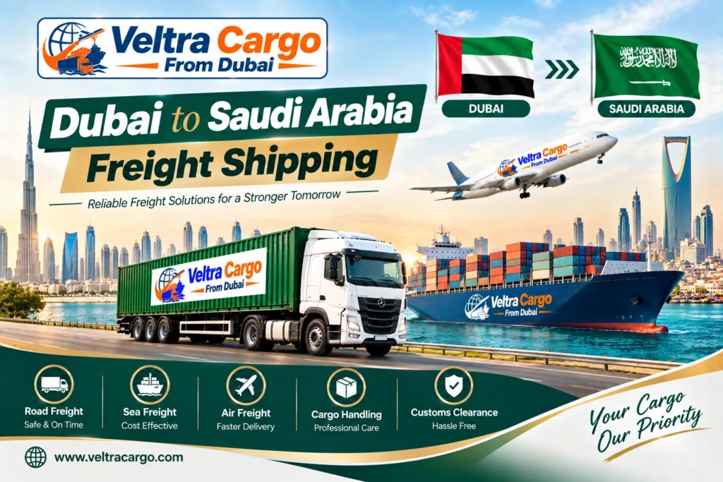 Dubai to Saudi Arabia Freight Shipping