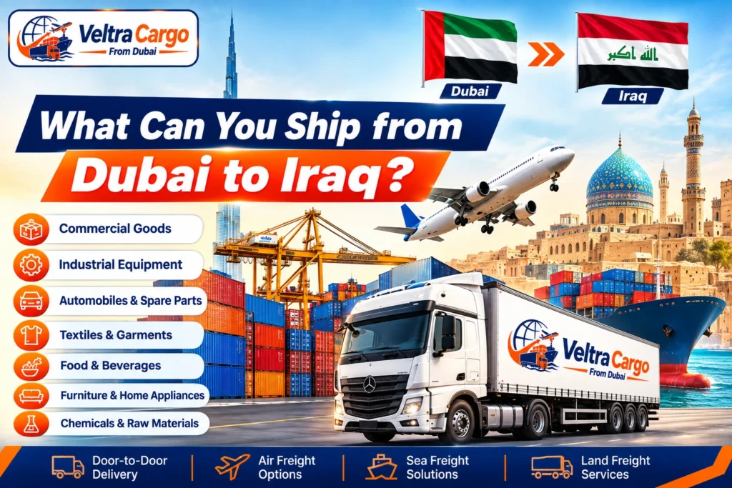 Cargo from Dubai to Iraq