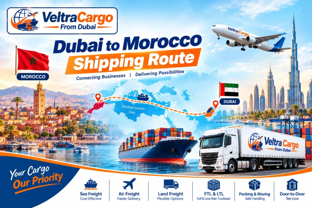 Dubai to Morocco Cargo Services