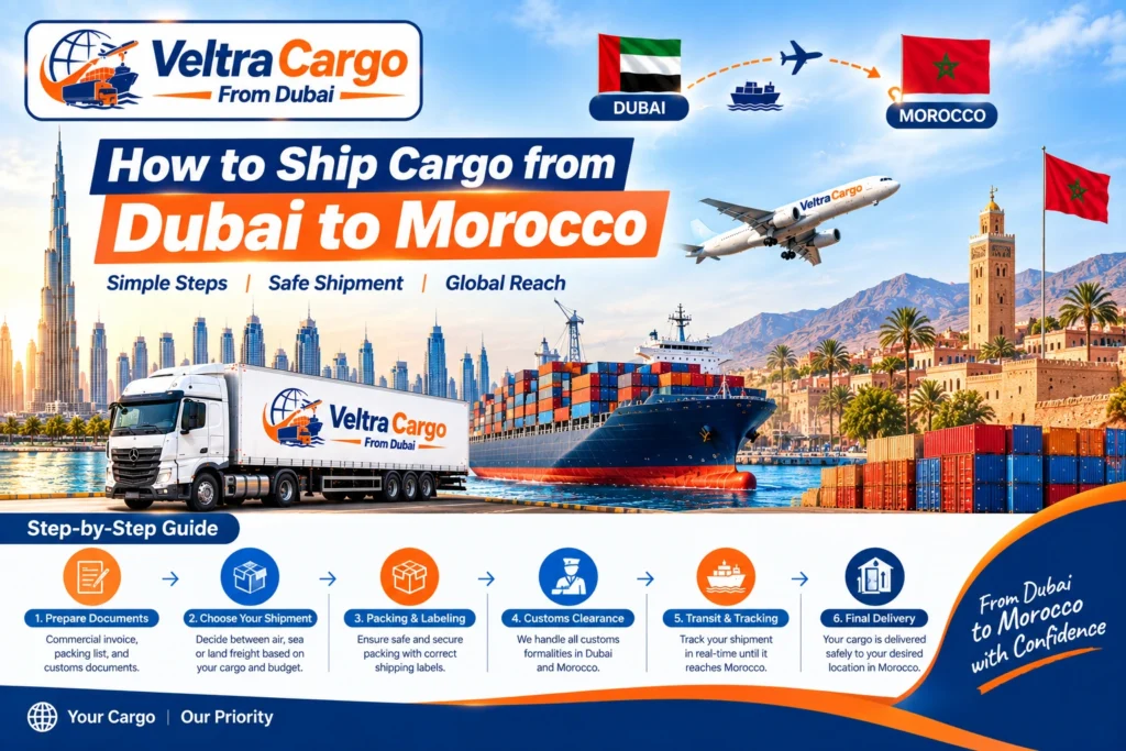 Dubai to Morocco Cargo Services