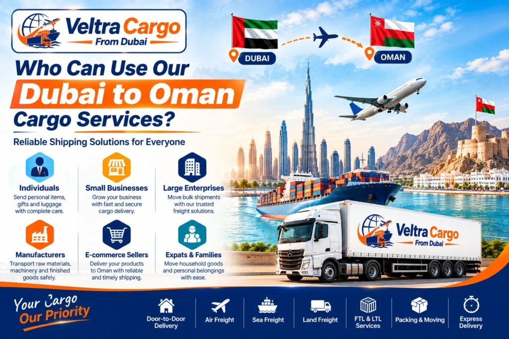 Dubai to Oman Cargo Services