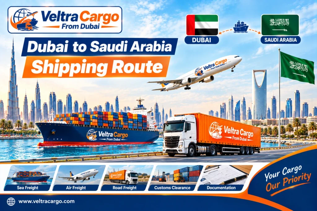 Dubai to Saudi Arabia Cargo Services