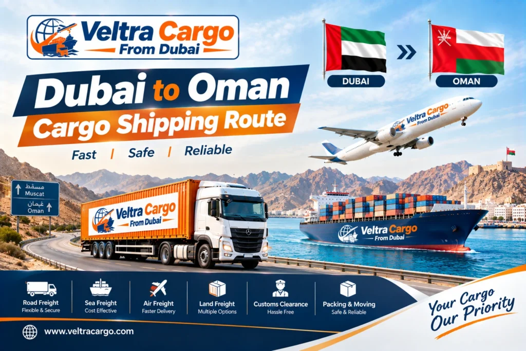Dubai to Oman Cargo Shipping