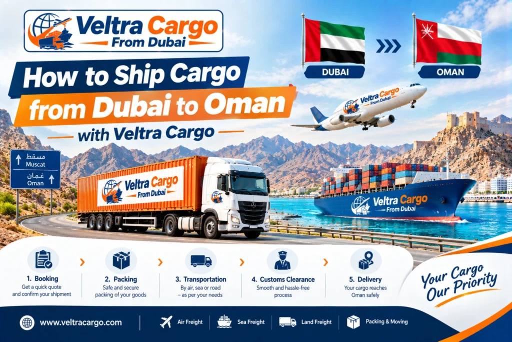 Dubai to Oman Cargo Shipping