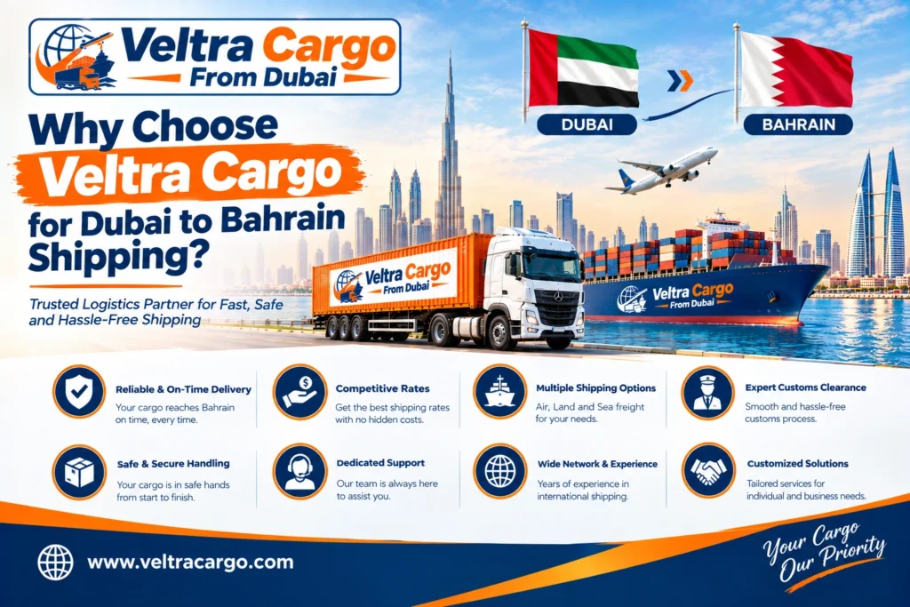 Dubai to Bahrain Freight Shipping